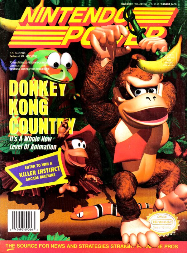 Nintendo Power Issue 066 (November 1994) cover